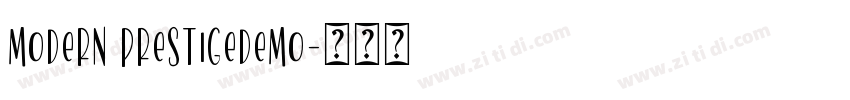 Modern PrestigeDEMO字体转换
